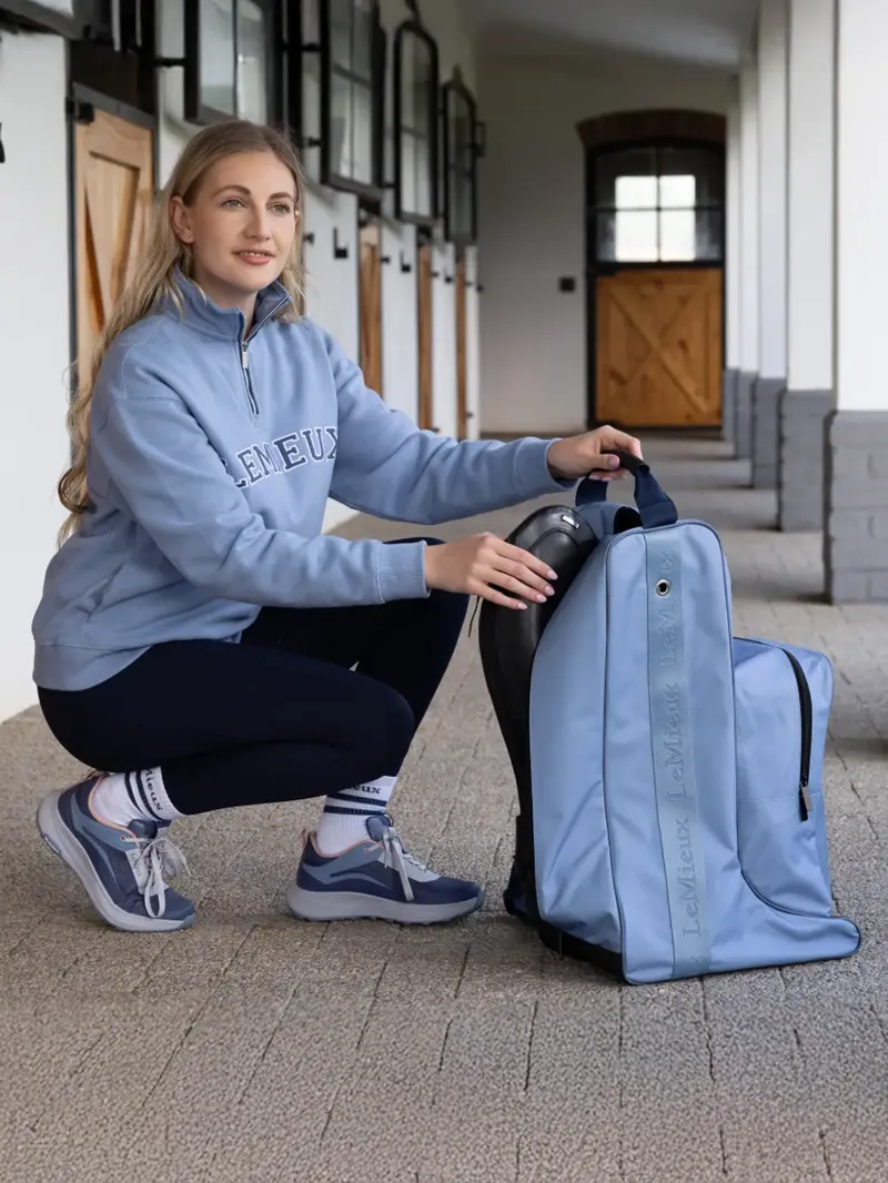 LeMieux Boot Hat Bag - Powder Blue-2