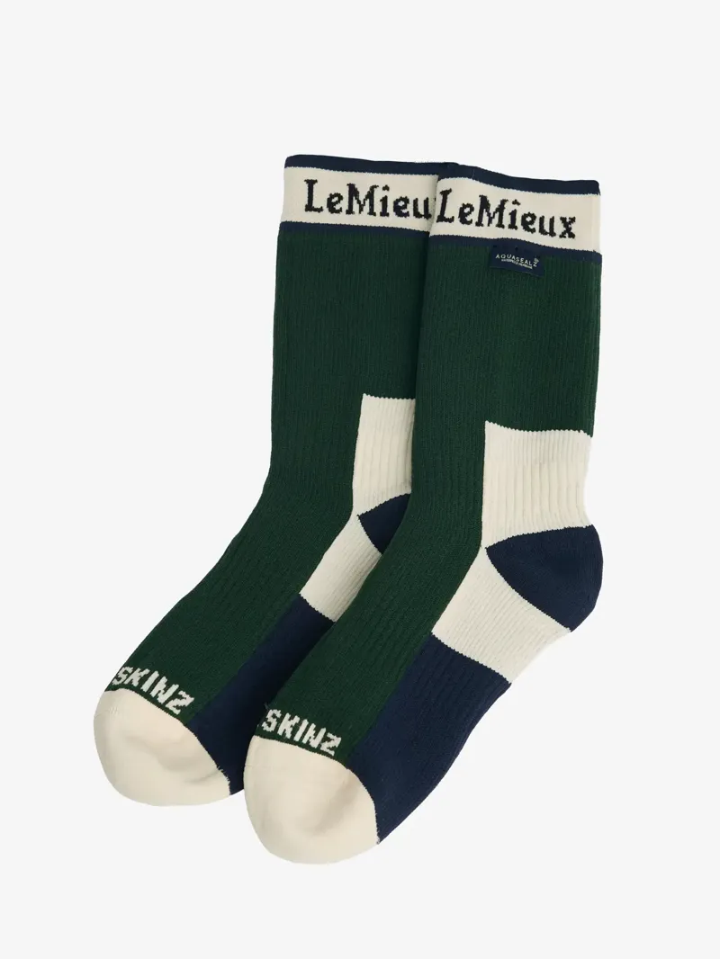 LeMieux x Sealskinz Waterproof Socks Green-2