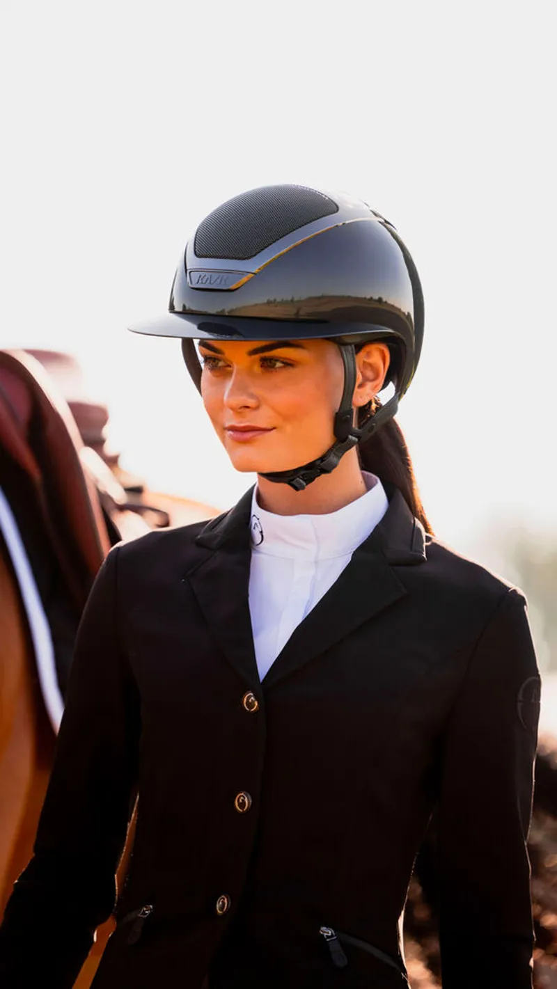 Kask Pure Shine Lady Riding Hat Anthracite-3