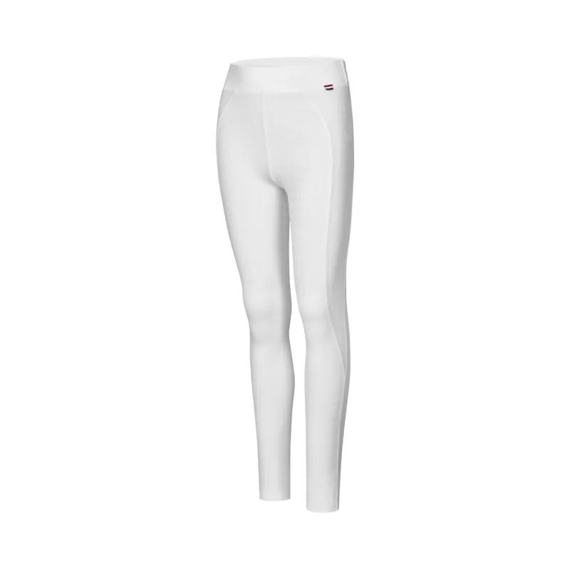 Kingsland Nanette Full Grip Junior Tights Swarovski Detail White