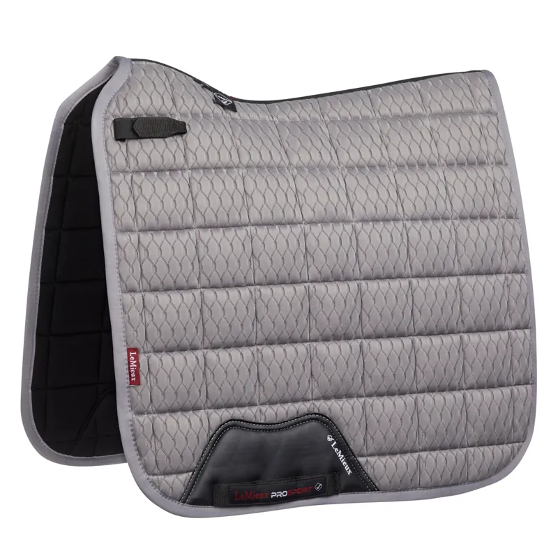 LeMieux Carbon Mesh Air Saddlepad Dressage Grey