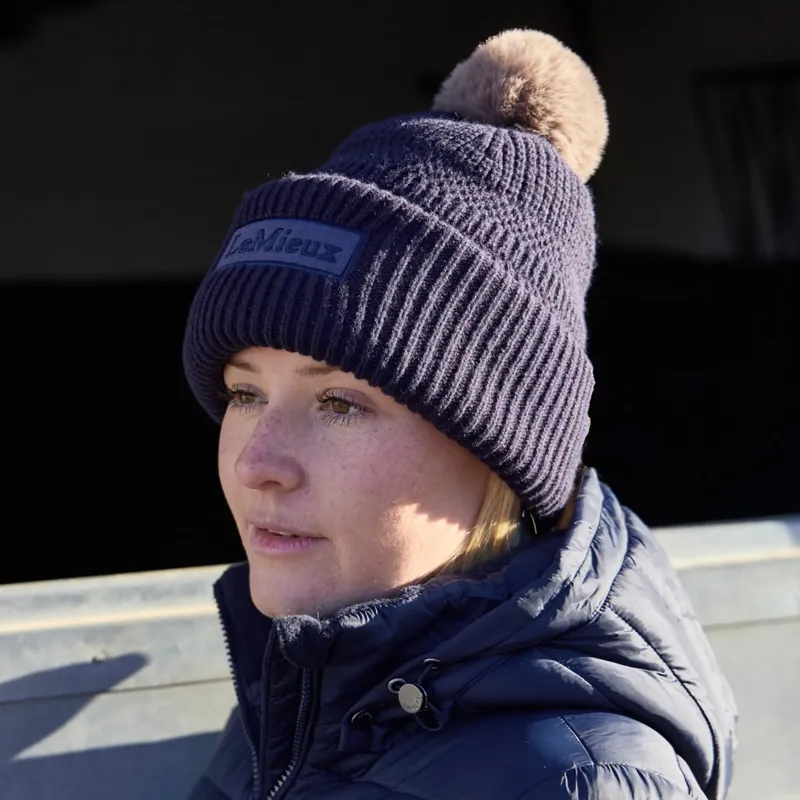 LeMieux x Sealskinz Waterproof Beanie - Navy-3