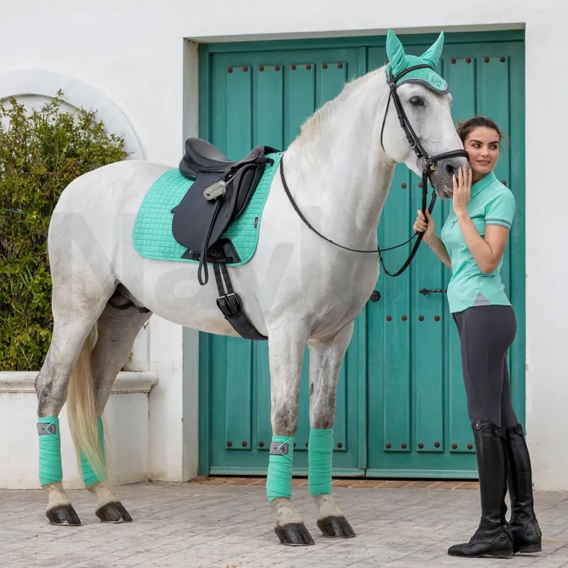 LeMieux Suede Dressage Square Mint-2