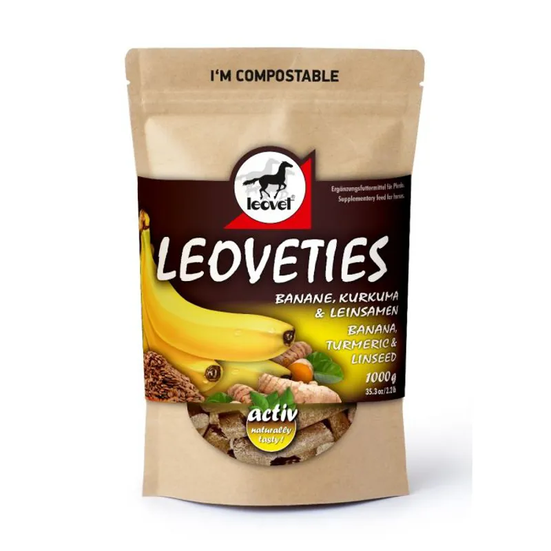 Leovet Leoveties Treats banana turmeric and linseed 1kg