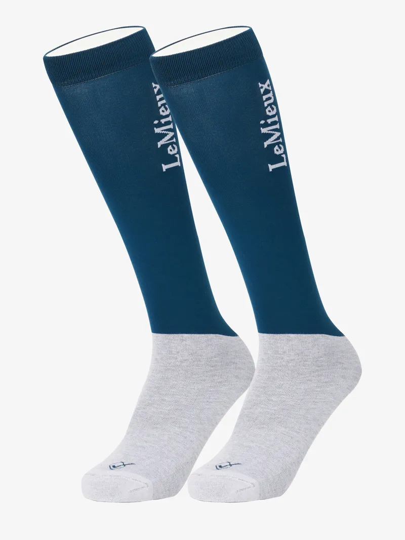 LeMieux Competition Socks Marine - Twin Pack