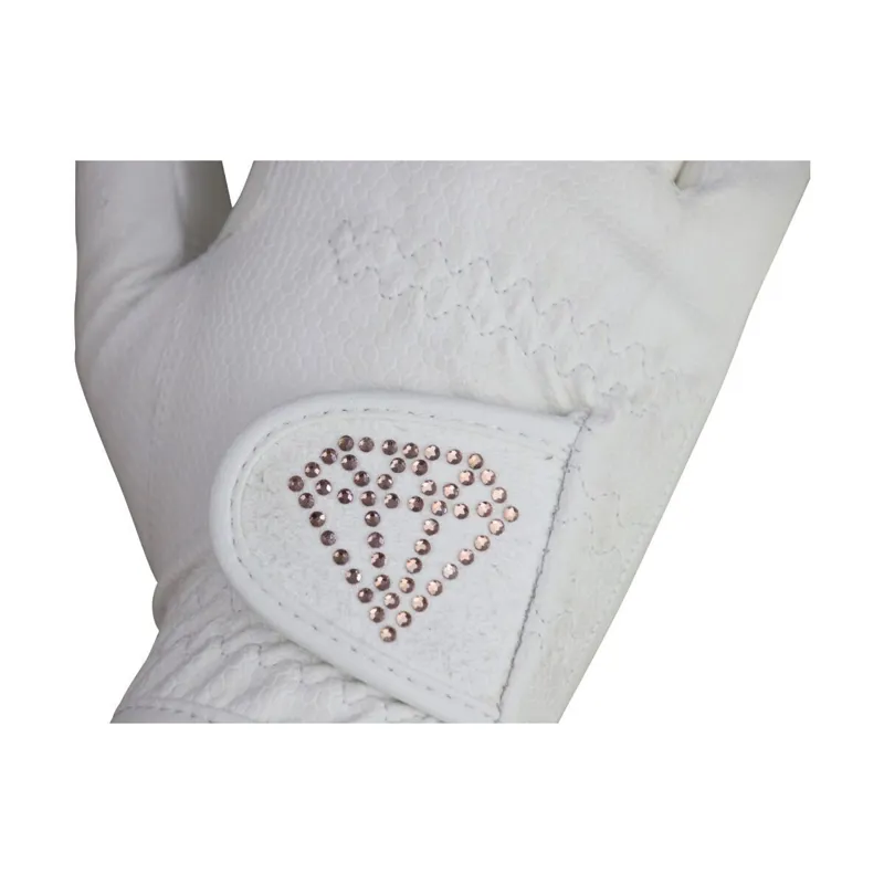 HY Cadiz Kids Riding Glove White-2