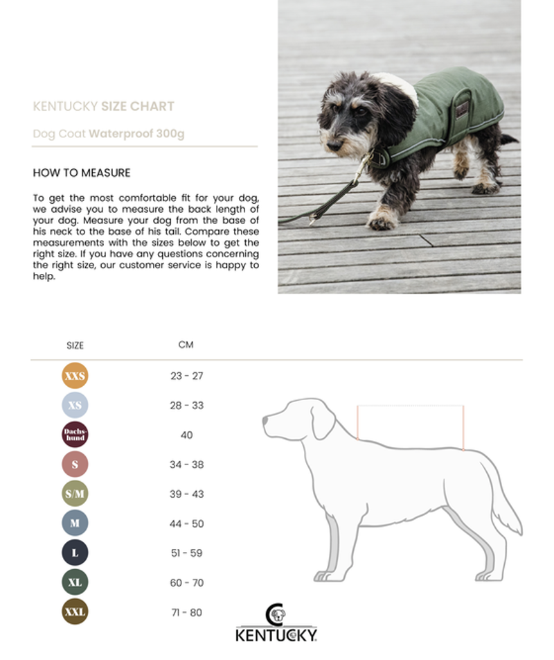 Kentucky Dog Coat Waterproof 300g Olive Green-6
