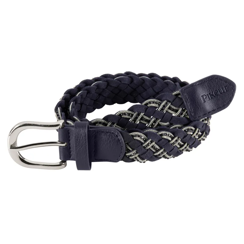 Pikeur Braided Stone Ladies Belt Black