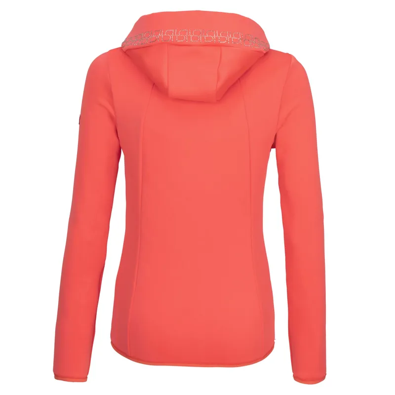Pikeur Ladies Velvet Selection Fleece Jacket Coral Red-1
