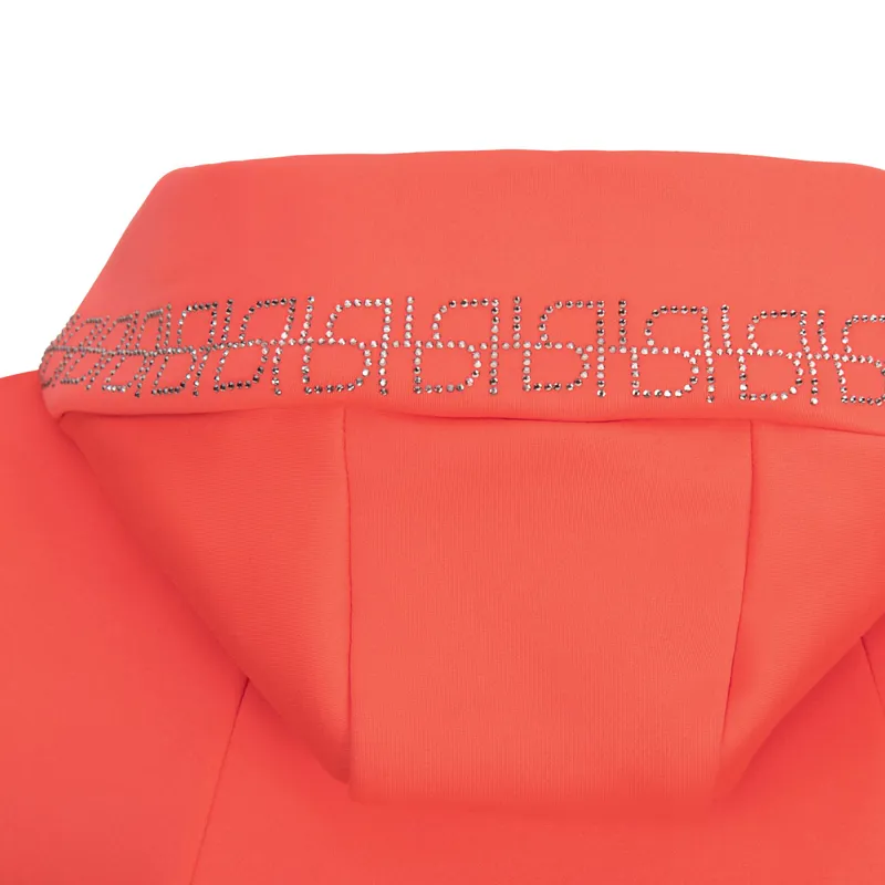 Pikeur Ladies Velvet Selection Fleece Jacket Coral Red-2