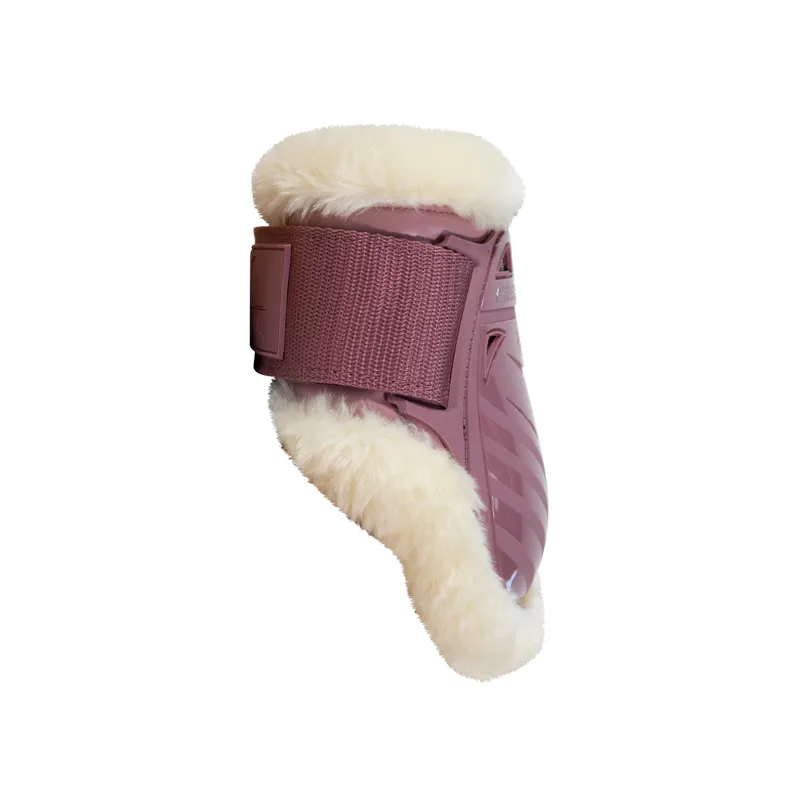 Kentucky Horsewear Vegan Sheepskin Young Horse Fetlock Boots Old Rose-2