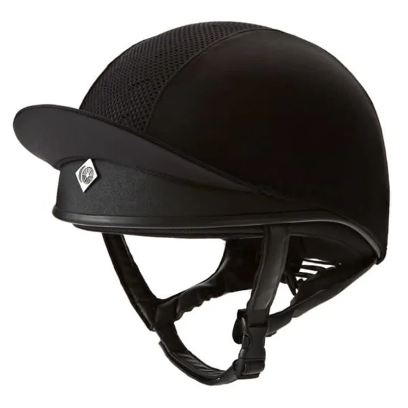 Charles Owen Pro II Plus Riding Hat Skull Black-2