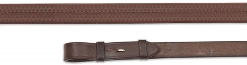 Shires GARA Nylon Insert Rubber Grip Reins Havana