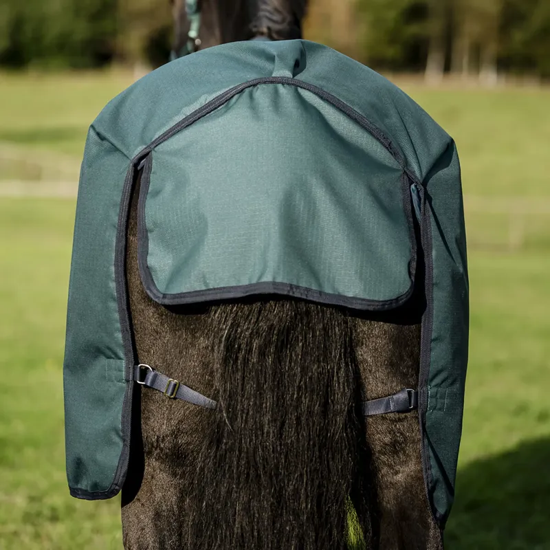 Amigo Ripstop 900D Standard Neck 0g Turnout Rug - Dynasty Green/Navy-1