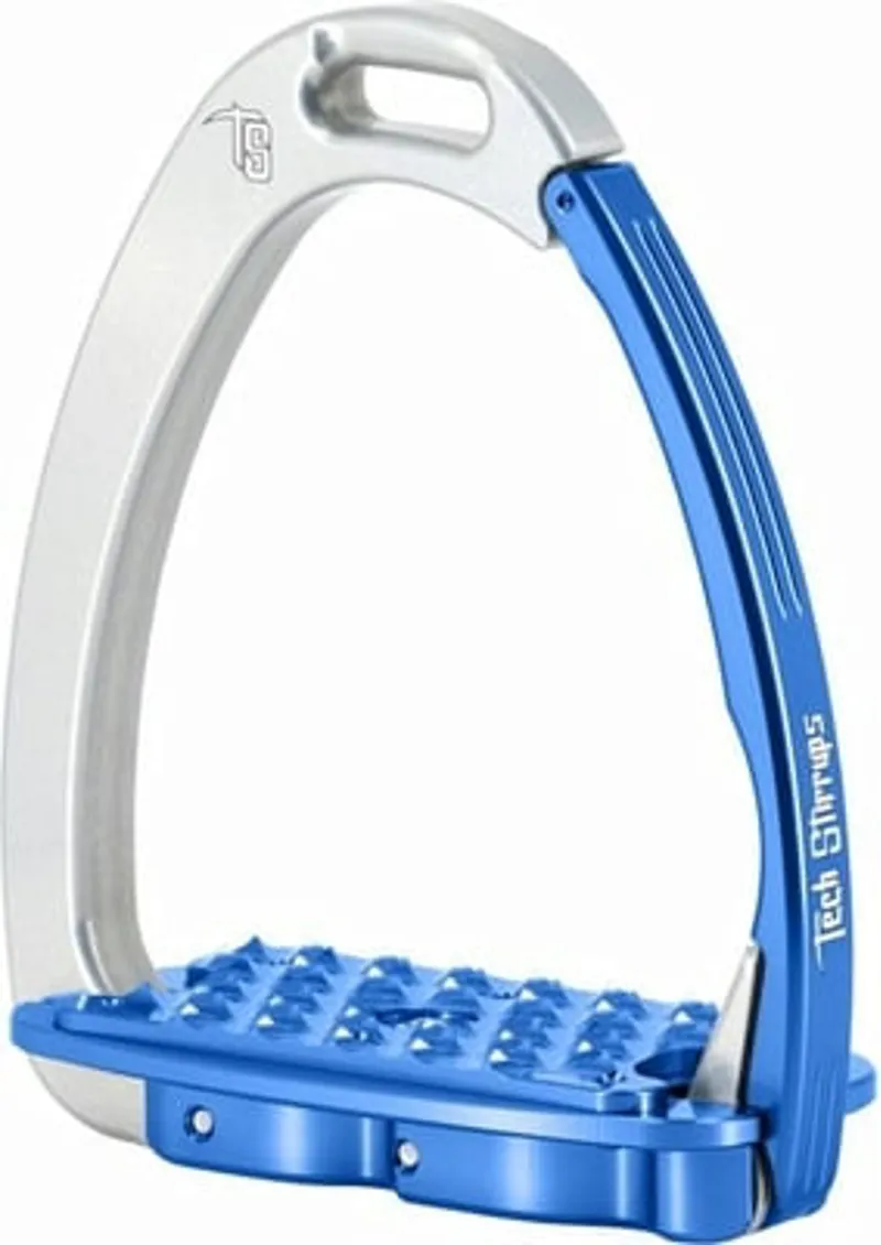 Tech Stirrups Venice Evo Safety Stirrups Silver/Blue