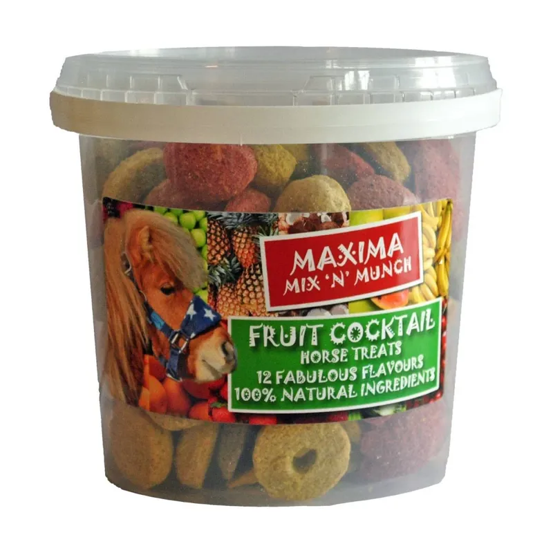Maxima Mix 'N' Munch Horse Treats - Fruit Cocktail - 500g Bucket