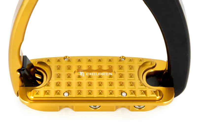 Tech Stirrups Venice Safety Young Rider Silver/Blue-2