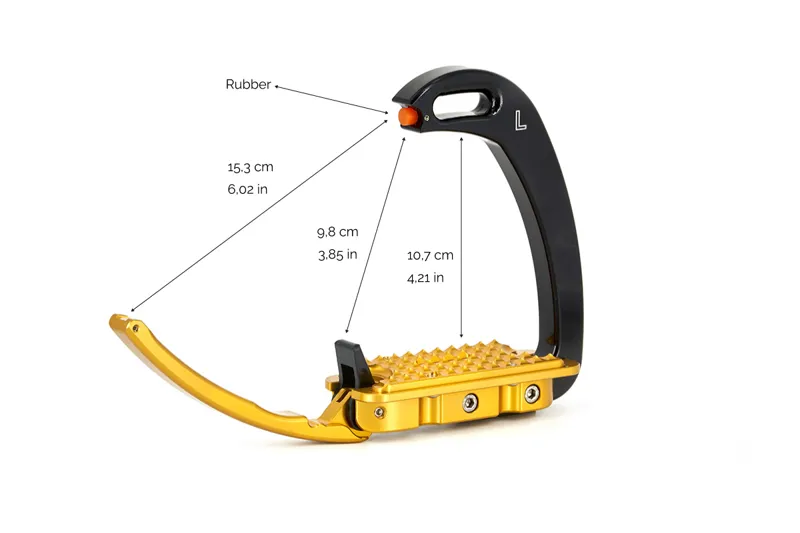 Tech Stirrups Venice Safety Young Rider Black/Black-4