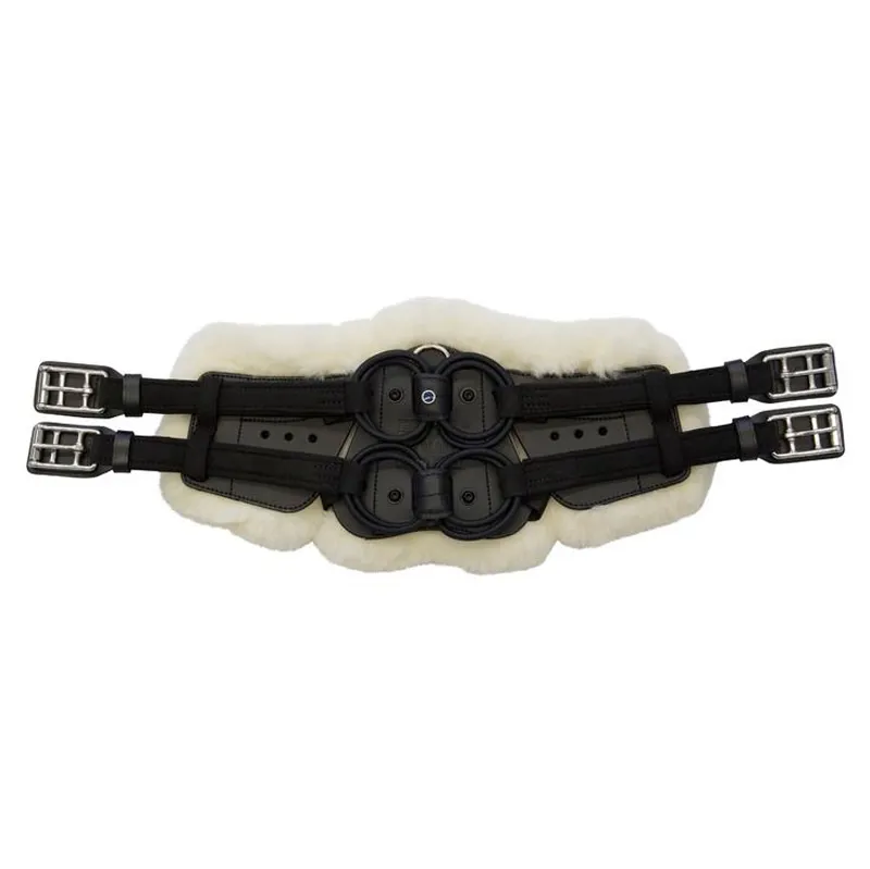 Stubben Equi-Soft Dressage Girth with Lambskin Pad Black/Natural