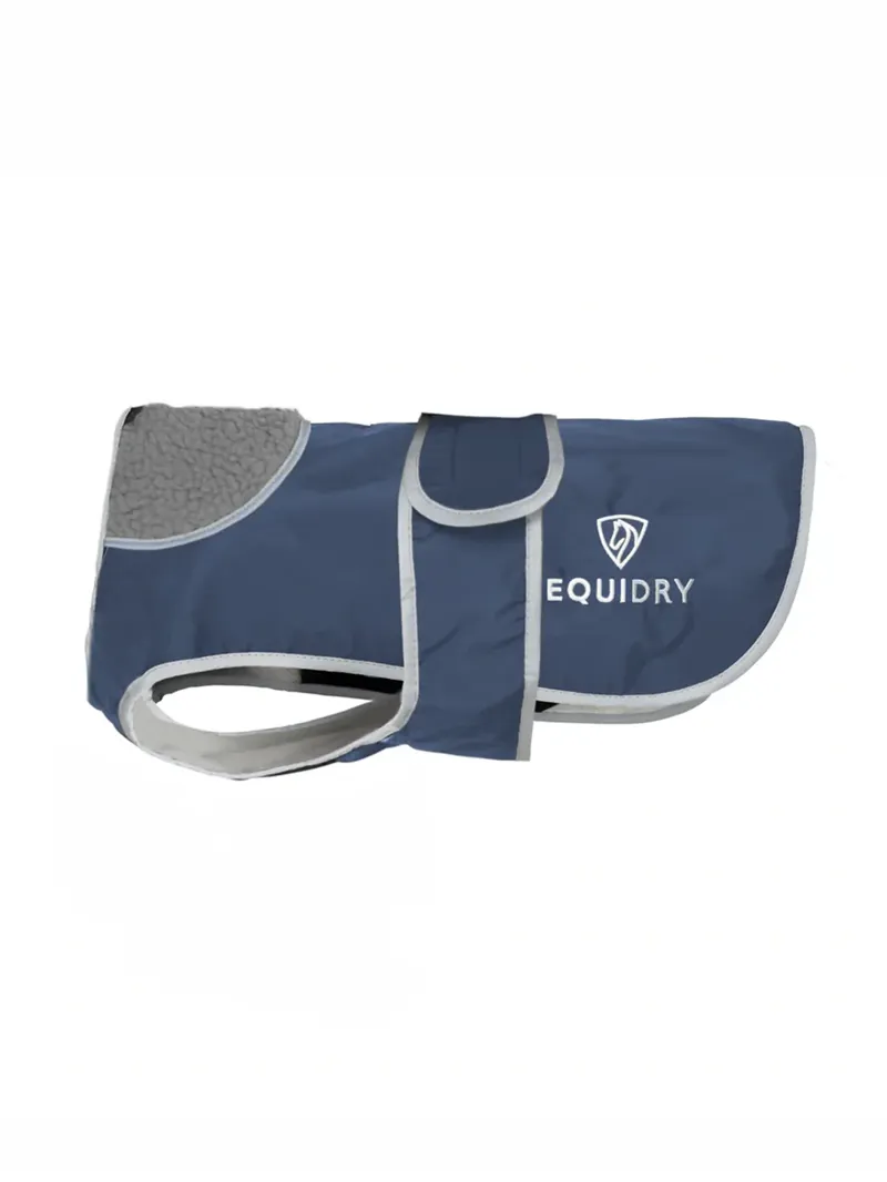 Equidry Waterproof Dog Coat - Steel Blue/Grey-2