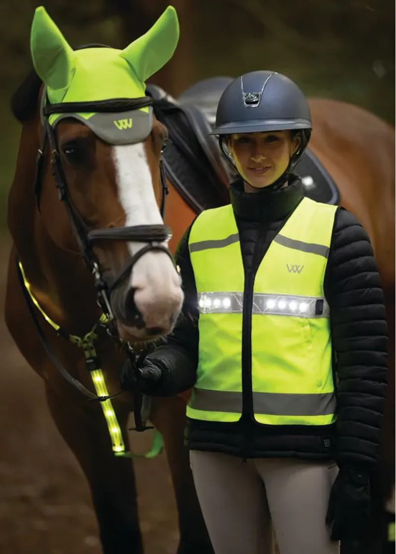 Woof Wear LED Hi Vis Riding Vest - Yellow-2