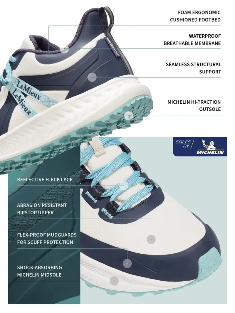 LeMieux Youth Trax Viva Waterproof Trainer Dusk-6