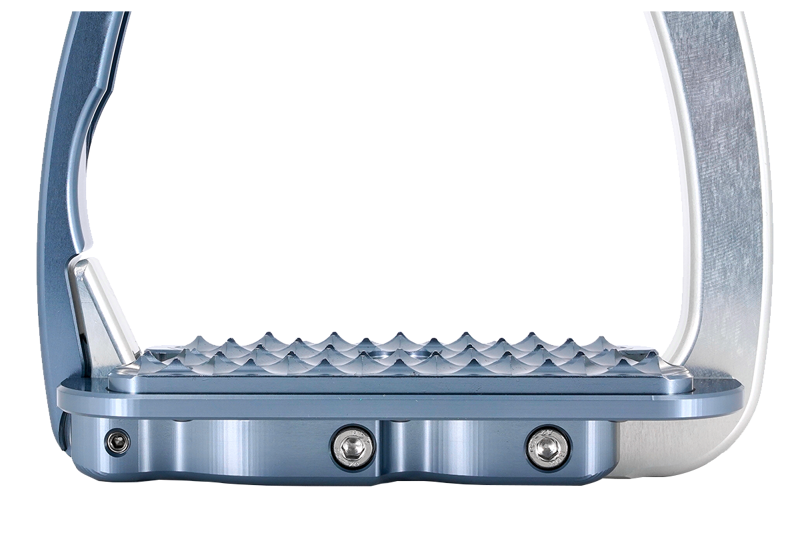 Tech Stirrups Venice Evo Safety Flat Stirrup Silver/Titanium-2