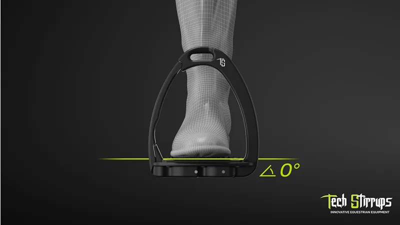 Tech Stirrups Venice Evo Safety Flat Stirrup Silver/Titanium-3