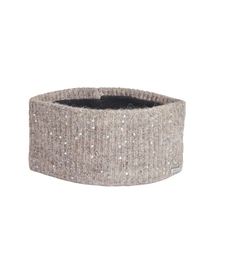 Kingsland Samara Knitted Headband Brown Iron