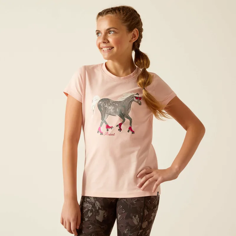 Ariat Youth Roller Pony T-Shirt Blushing Rose