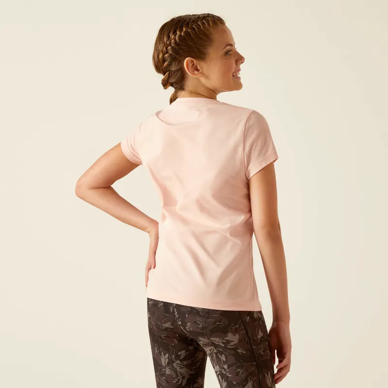 Ariat Youth Roller Pony T-Shirt Blushing Rose-1