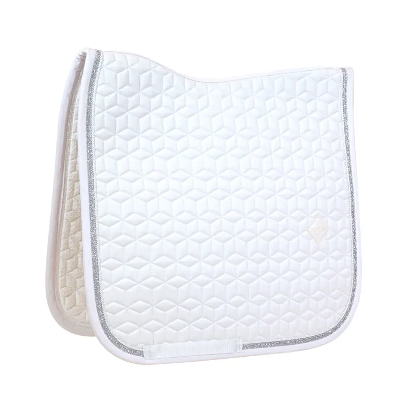 Kentucky Horsewear Saddle Pad Glitter Rope Dressage White-3