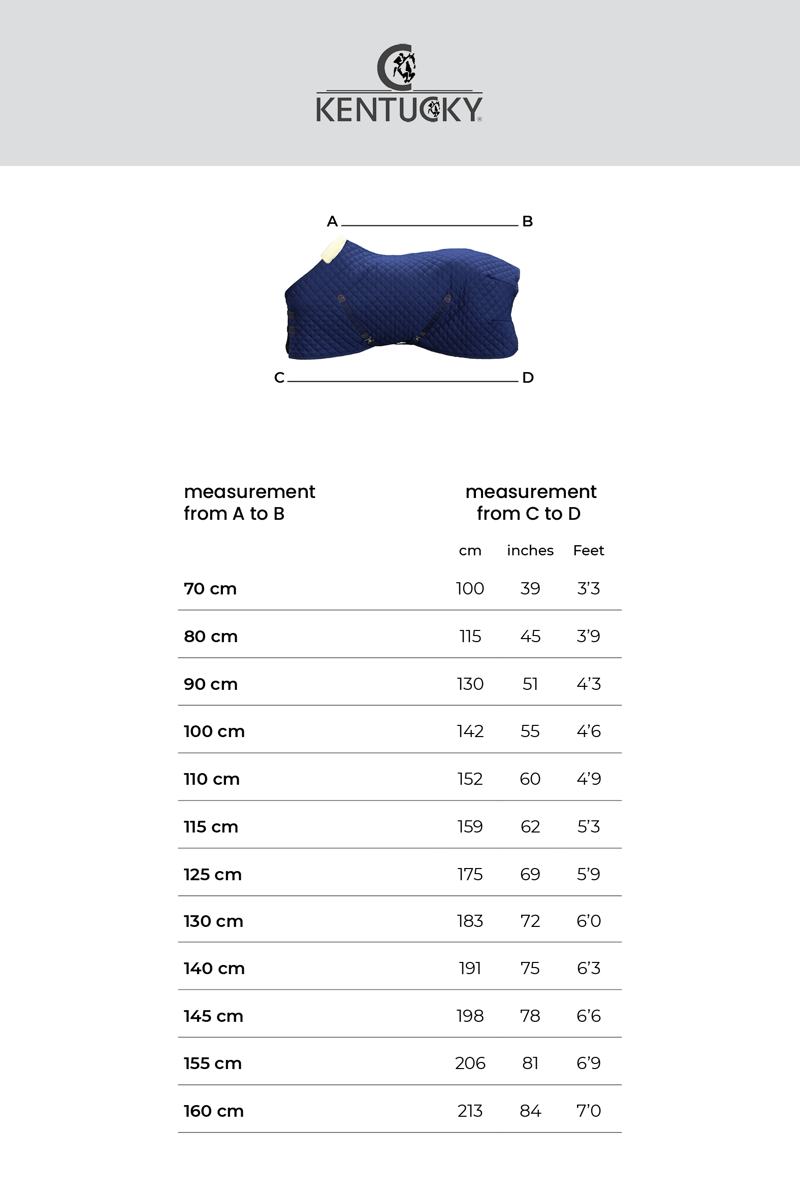 Kentucky Horsewear Stable Rug Navy 400g-5