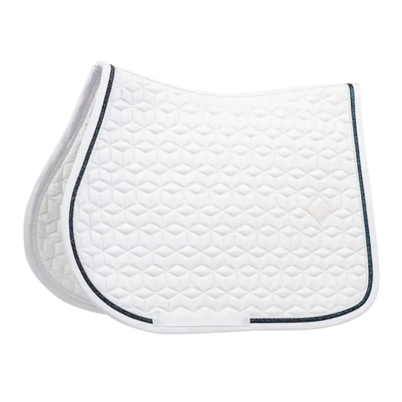 Kentucky Horsewear Glitter Rope Saddle Pad Show Jump White/Black