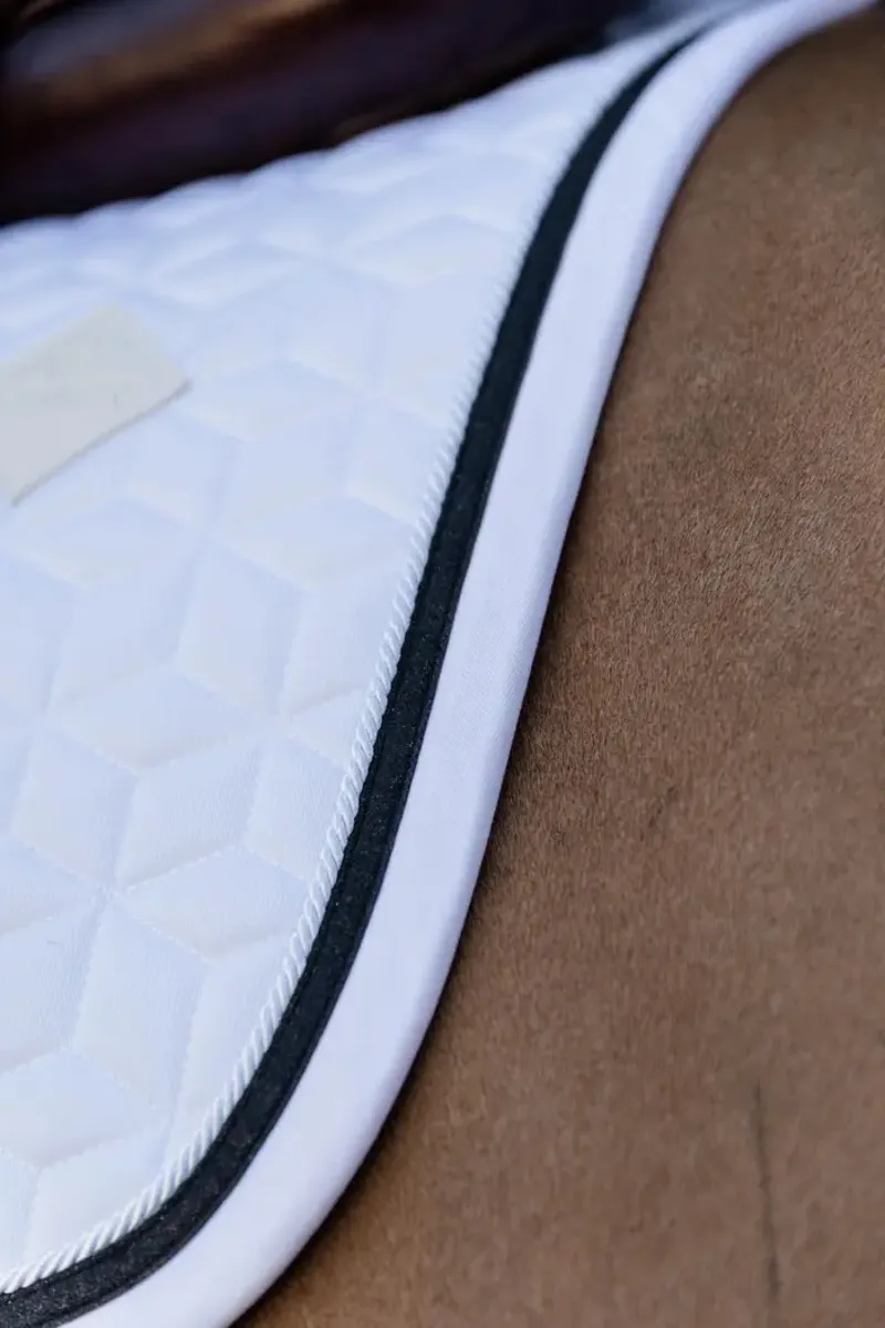 Kentucky Horsewear Glitter Rope Saddle Pad Show Jump White/Black-2