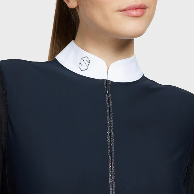 Samshield Aloise Bordeal Competition Shirt Navy/Paradise Shine-2