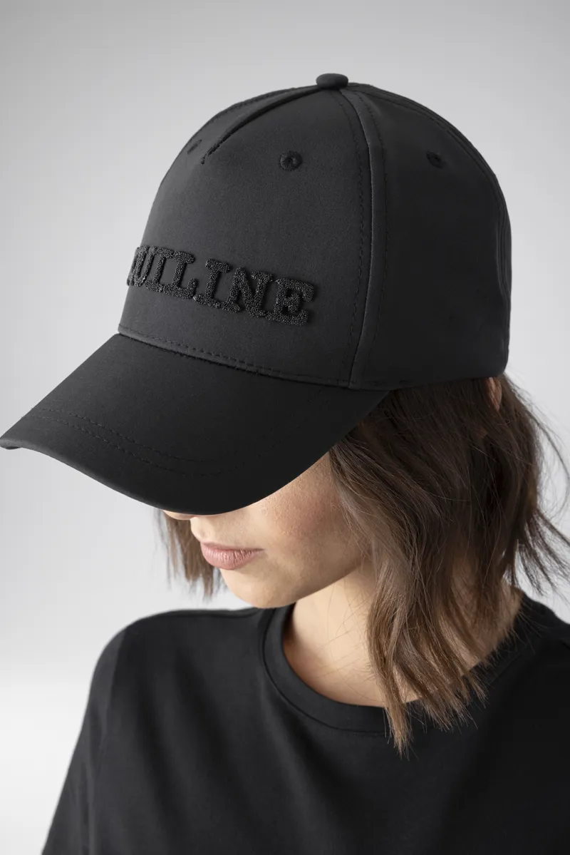 Equiline Ginteg Cap with Crystal Fabric Black 