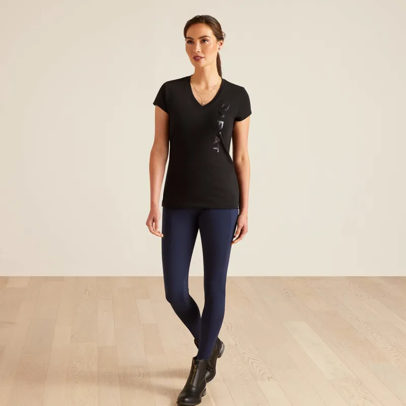 Ariat Vertical Logo V T-shirt Black-2