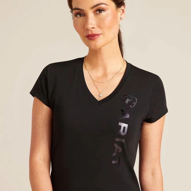 Ariat Vertical Logo V T-shirt Black-3