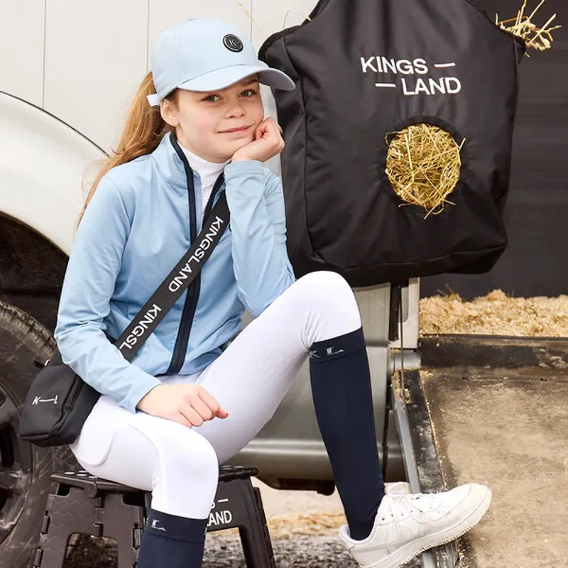 Kingsland Hiba Junior Training Jacket Blue Faded Denim-2