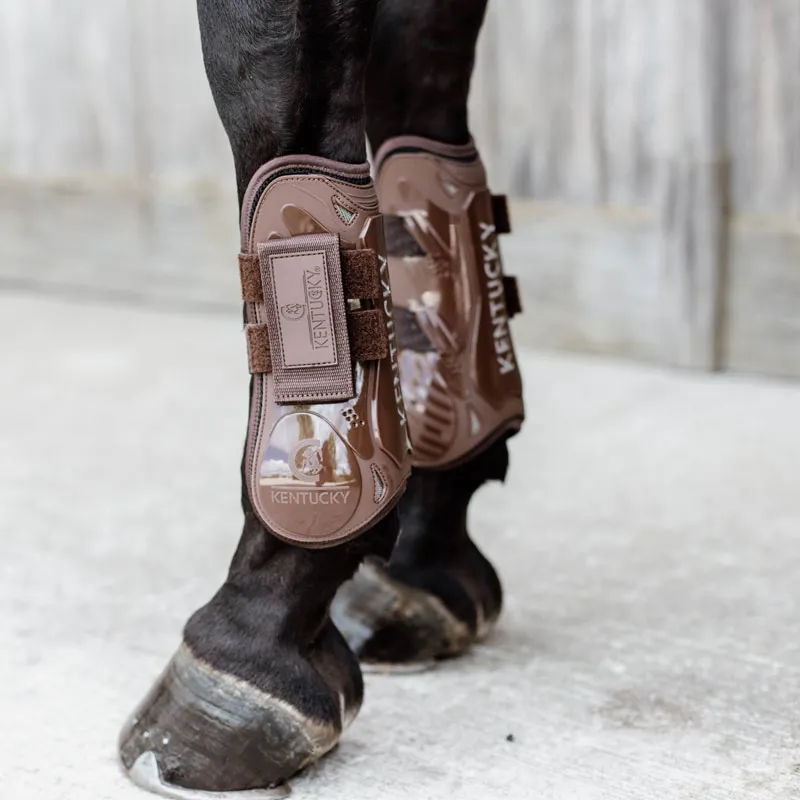 Kentucky Horsewear Velcro Tendon Boots Brown